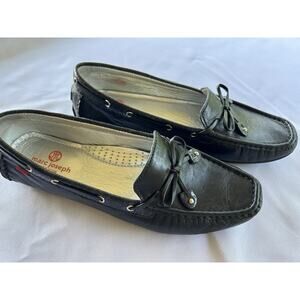 Marc Joseph Cypress Hill 3 Slip On Black Leather Driving Shoes Women's 10